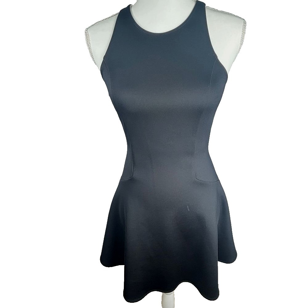 Abercrombie Fitch Black Active Sleeveless Fit‎ Flare Mini Dress Size S